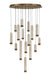 Eurofase 50131-020 Cambre 32" Antique Brass LED Chandelier