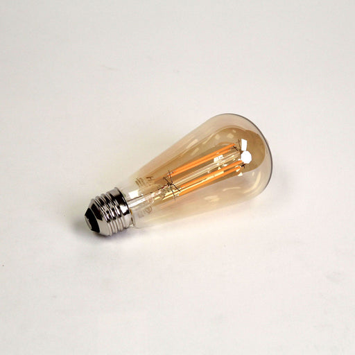LED Filament Bulbs Halco - ST19AMB8ANT/822/LED2 - LED S19 Shape Filament Amber (E26) 120V 650L 15Khr Dimm Halco Lighting Technologies