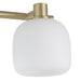 Vanity Light Thesis 207006A Valentina 15 inch 2 light Champagne Gold Vanity Light with Etched Opal Glass Shades THESIS