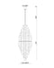 Eurofase 47914-018 Altesa 96" Chrome Chandelier