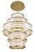 Eurofase 49350-012 Empra 47" Gold LED Chandelier