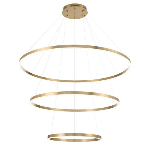 Eurofase 31474-038 Spunto 61" Brushed Gold LED Chandelier