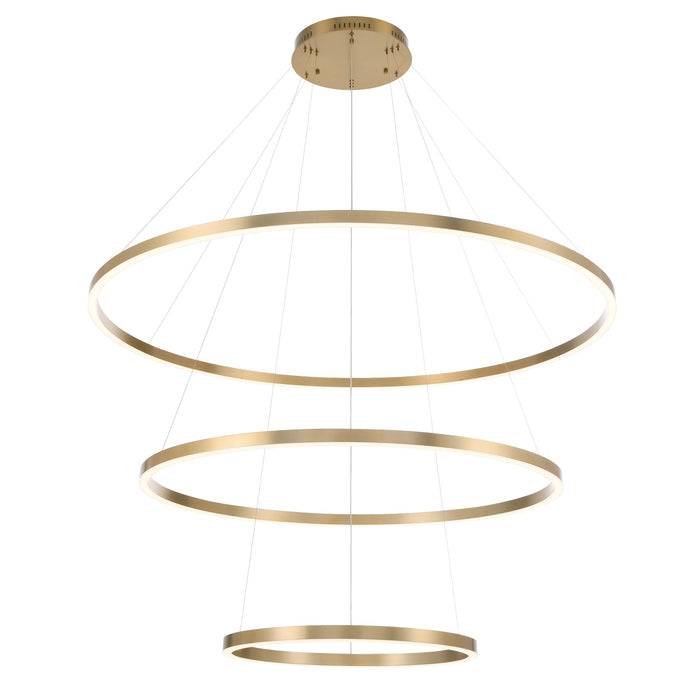 Eurofase 31474-038 Spunto 61" Brushed Gold LED Chandelier
