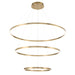 Eurofase 31474-038 Spunto 61" Brushed Gold LED Chandelier