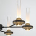 Eurofase 45712-012 Torcia 24" Matte Black LED Chandelier