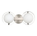 Vanity Light Thesis 206972A Parker 16 inch 2 light Brushed Nickel Vanity Light with Etched Opal Glass Shades THESIS