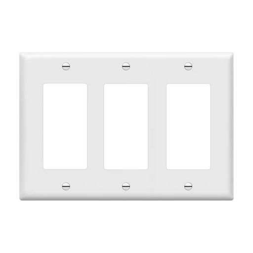 Wall Plate Designer Style Wall Plate Three Gang LightStore