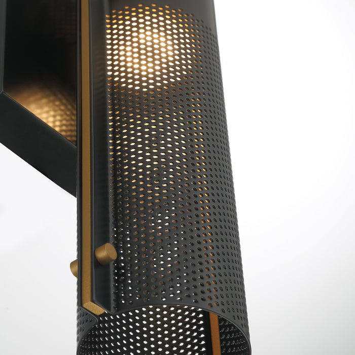 Eurofase 46461-018 Westcliffe 17" Gold-Black Mix LED Outdoor Wall Light