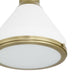 Pendant Light Thesis 207402A Doyle 18 inch 1 light Natural Brass Pendant Light with Matte White Metal Shade THESIS