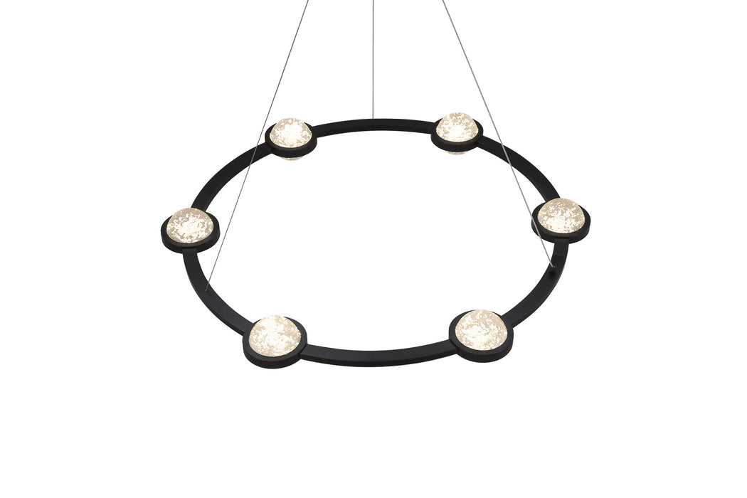 Eurofase 39308-016 Circolo 36" Matte Black LED Chandelier