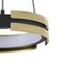 Convertible Pendant Thesis 206939A Grazia 15 inch Matte Black and Brushed Gold LED Convertible Pendant THESIS