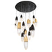 Eurofase 43860-043 Ecrou 40" Gold-Black Mix LED Chandelier