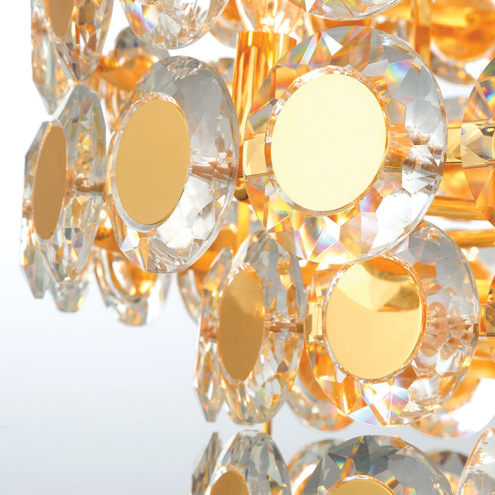 Eurofase 44289-028 Perrene 45" Gold Chandelier