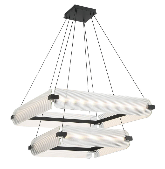 Eurofase 50054-022 Neoness 34" Matte Black LED Chandelier