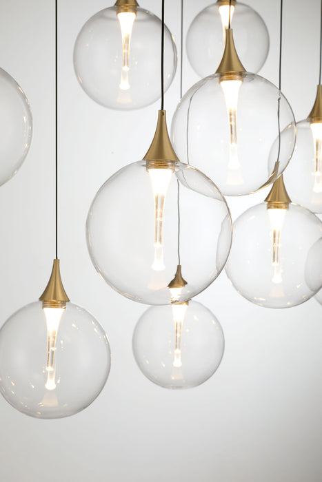 Eurofase 48932-011 Iissa 47" Gold LED Chandelier
