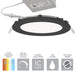 Recessed Downlight AFX Tuck 6" Black Low Profile Recessed LED Downlight 5CCT AFX Lighting