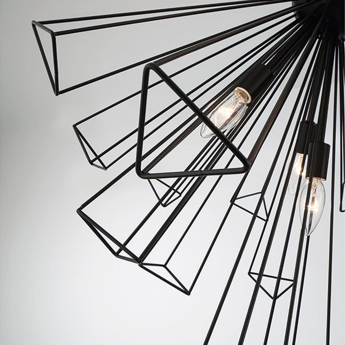 Eurofase 43863-013 Dendelio 30" Matte Black Chandelier