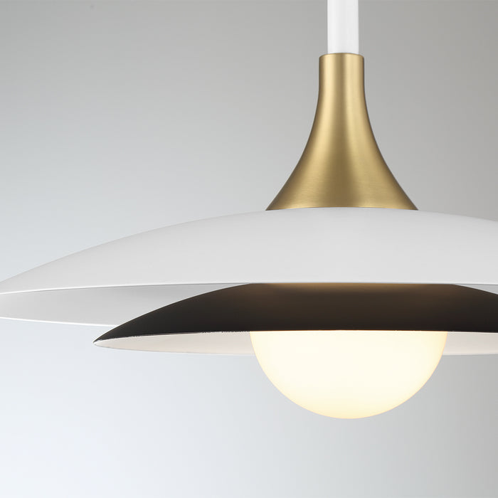 Eurofase 46441-010 Welsh 18" Matte White LED Pendant Light
