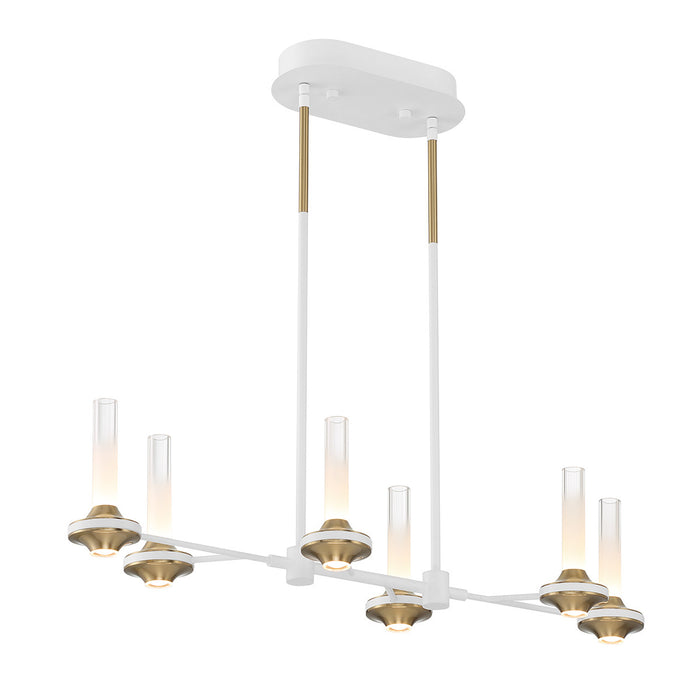 Eurofase 45713-026 Torcia 31" Matte White LED Chandelier