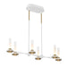 Eurofase 45713-026 Torcia 31" Matte White LED Chandelier