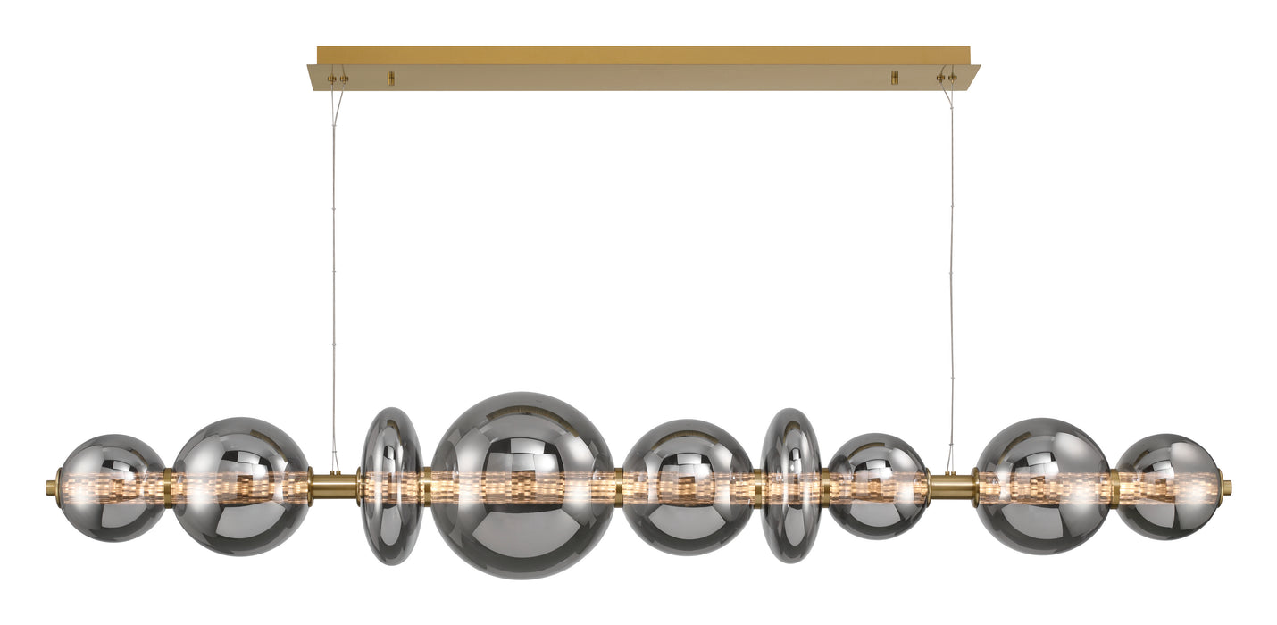 Eurofase 47257-023 Atomo 74" Gold LED Chandelier