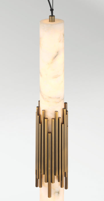 Eurofase 50354-023 Venna 29" Antique Brass LED Pendant Light