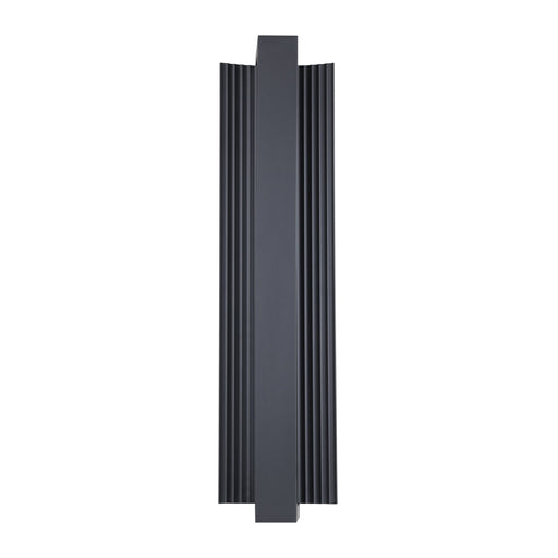 Exterior Wall Sconce Thesis 207135A Jubilee 24 inch Matte Black 5CCT LED Exterior Wall Sconce THESIS