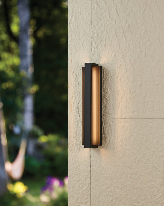 Exterior Wall Sconce Thesis 207135A Jubilee 24 inch Matte Black 5CCT LED Exterior Wall Sconce THESIS