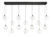 Eurofase 48940-016 Iissa 72" Gold-Black Mix LED Chandelier