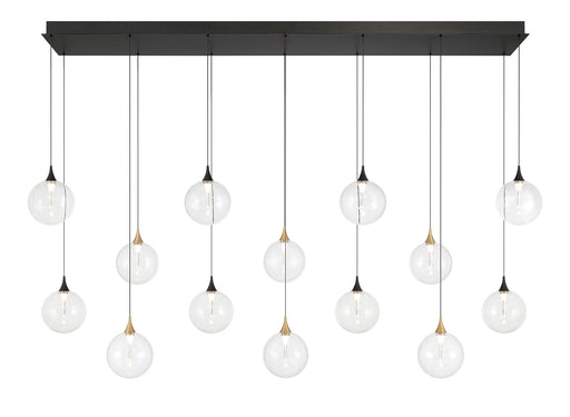 Eurofase 48940-016 Iissa 72" Gold-Black Mix LED Chandelier