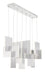 Eurofase 38044-030 Coburg 42" Anodized Silver LED Chandelier