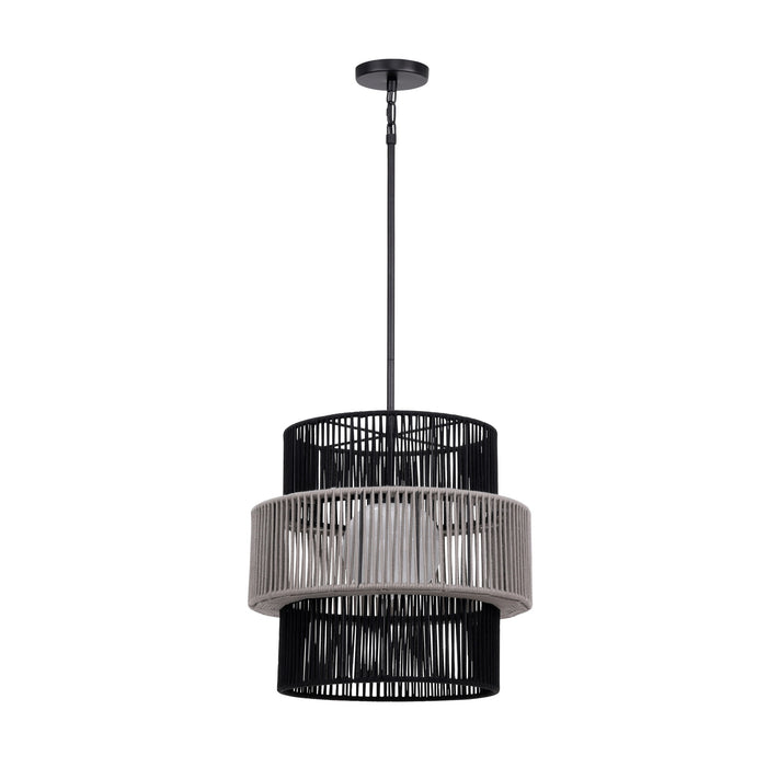 Eurofase 46632-012 Aden 22" Matte Black Pendant Light