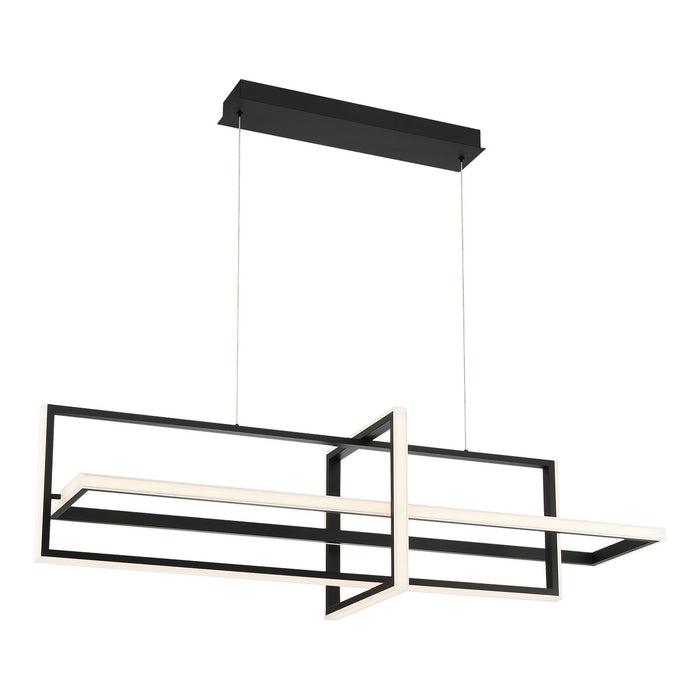 Eurofase 39324-016 Bordo 56" Matte Black LED Chandelier