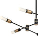Eurofase 37050-016 Albany 32" Brass-Black Mix LED Chandelier