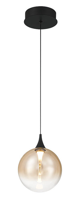 Eurofase 50250-035 Iissa 6" Matte Black LED Pendant Light