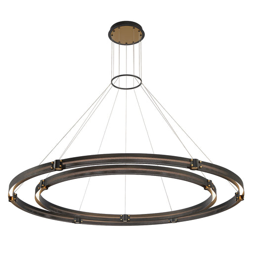 Eurofase 37384-012 Admiral 62" Gold-Black Mix LED Chandelier