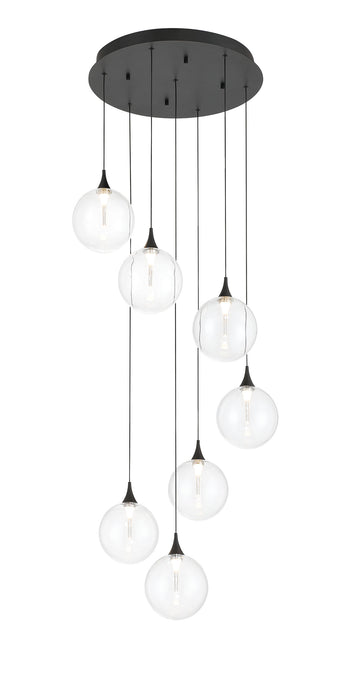 Eurofase 48929-011 Iissa 21" Matte Black LED Chandelier