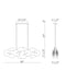 Eurofase 47210-028 Nuvola 56" Matte Black LED Chandelier