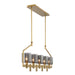 Eurofase 45652-011 Decato 42" Satin Gold Paint Chandelier