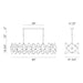 Eurofase 38036-019 Leonardelli 65" Chrome LED Chandelier