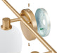 Vanity Light Thesis 207013A Valentina 24 inch 3 light Champagne Gold Vanity Light with Etched Opal Glass Shades THESIS