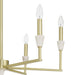 Chandelier Thesis 207357A Montclair 26 inch 6 light Brushed Gold and Natural Alabaster Chandelier THESIS