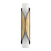 Wall Sconce Thesis 207617A Crescendo 18 inch 2 light Natural Brass Wall Sconce with Alabaster Glass THESIS