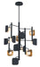 Eurofase 49228-014 Cornice 42" Gold-Black Mix LED Chandelier