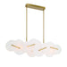 Eurofase 47210-011 Nuvola 56" Gold LED Chandelier