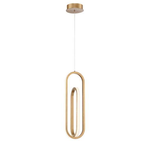 Eurofase 37038-021 Demark 22" Matte Gold LED Pendant Light