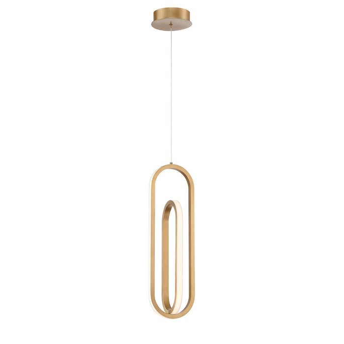 Eurofase 37038-021 Demark 22" Matte Gold LED Pendant Light