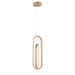 Eurofase 37038-021 Demark 22" Matte Gold LED Pendant Light