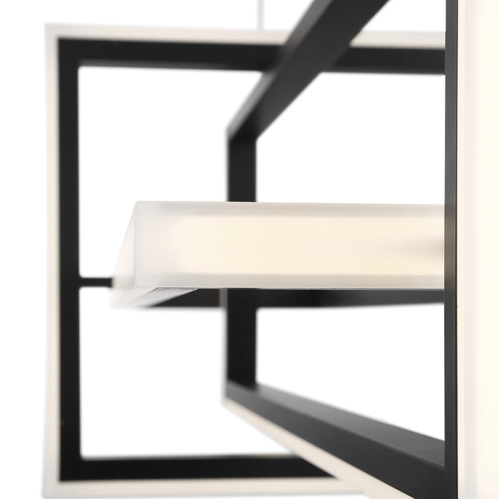Eurofase 39324-016 Bordo 56" Matte Black LED Chandelier