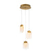 Eurofase 38042-010 Paget 10" Matte Gold LED Chandelier
